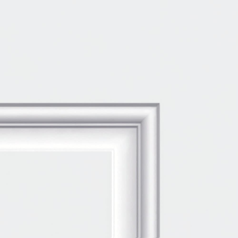 Primed Left Hand Outswing 1/2 Lite 2-Panel Clear Glass Steel Prehung Front Door 36" x 80" B892