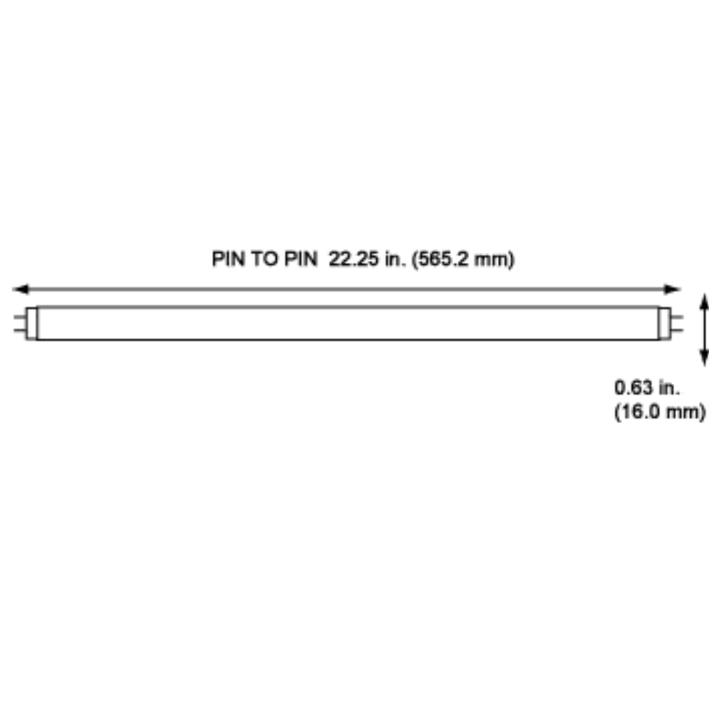 T5 Fluorescent Bulb 24 Inch 5000K Bright White 14W Pack of 40 U31647