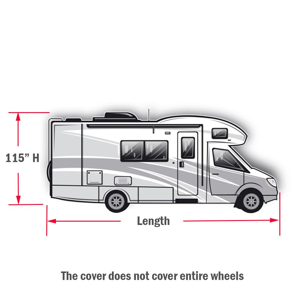 23'-26' Water-Resistant Heavy Duty RV Cover J273