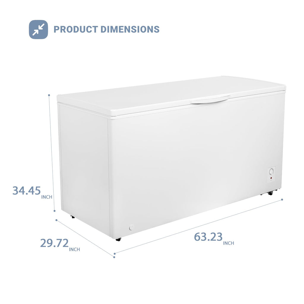 20 Cu Ft White Chest Freezer with Removable Basket P91301