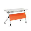 Folding Conference Table with Silent Wheels 120-180cm T114