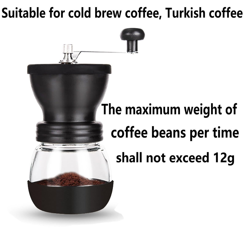 Manual Coffee Grinder with Ceramic Burr and 2 Glass Jars A79914