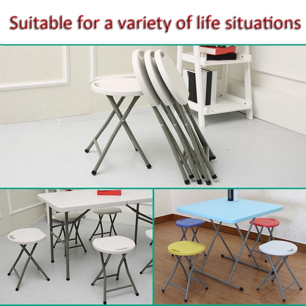 Black 18 Inch Folding Stool with Handle X6175