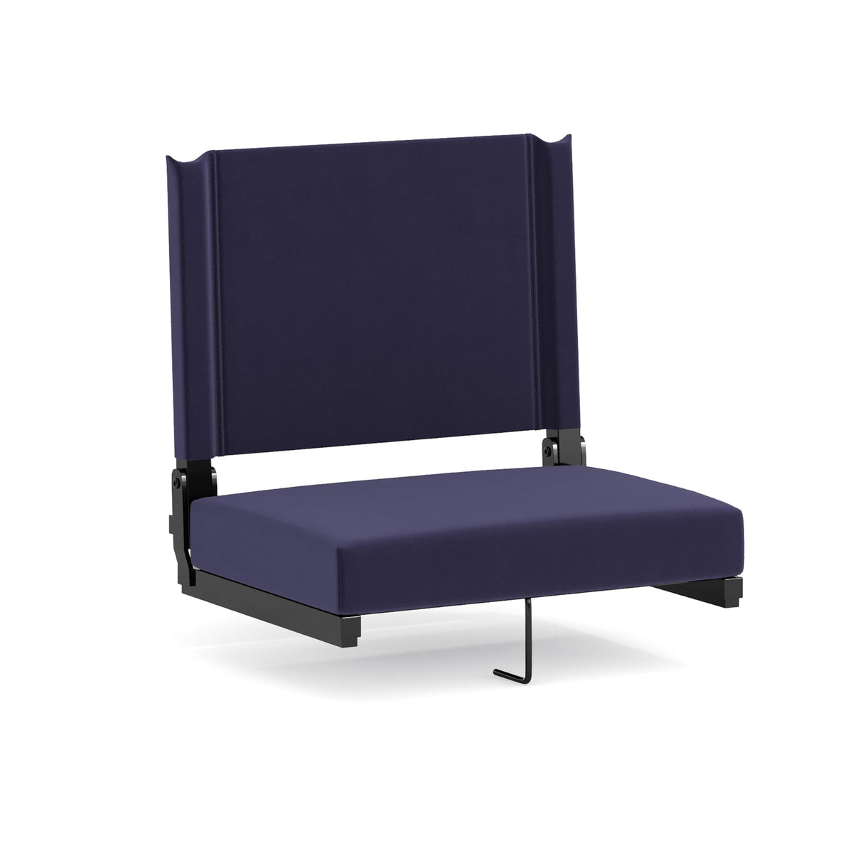 Portable Folding Padded Stadium Chair with Carrying Handle, Navy B3192