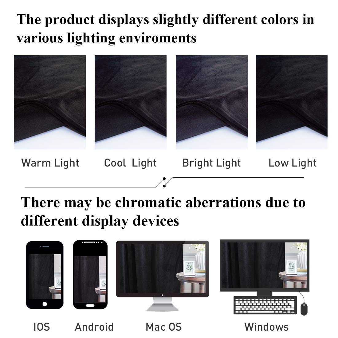 Black Velvet Blackout Curtains 2 Panels R146