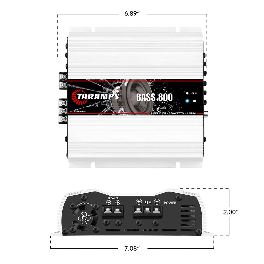 1 Ohm 800W RMS Monoblock Car Subwoofer Amplifier Z548333