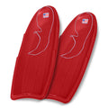 Red 48 Inch Plastic Toboggan Snow Sled W881
