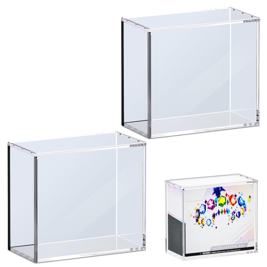 2 PCS 5mm Clear Acrylic Display Case Z9578
