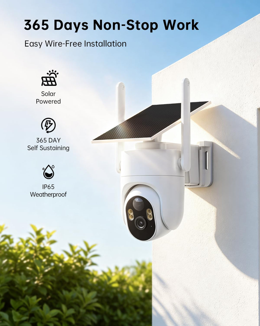 4K Solar Security Cameras Wireless Outdoor 4-Cam Kit X5195