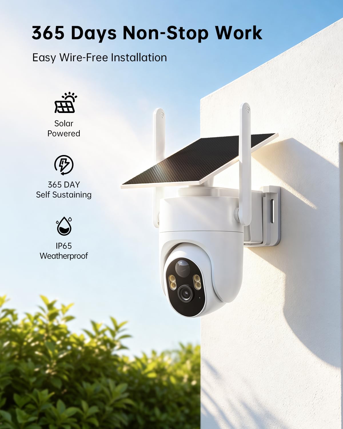 4K Solar Security Cameras Wireless Outdoor 4-Cam Kit X5195