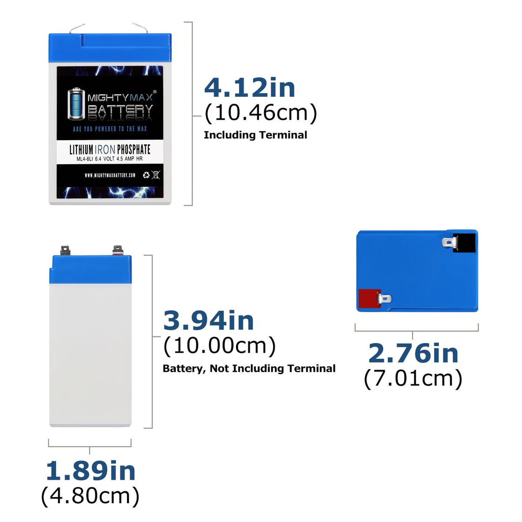 6V 4.5AH Lithium Replacement Battery P94950