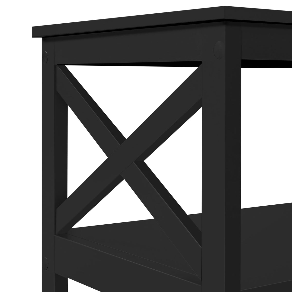 Black Coffee Table with Storage Shelf O33397