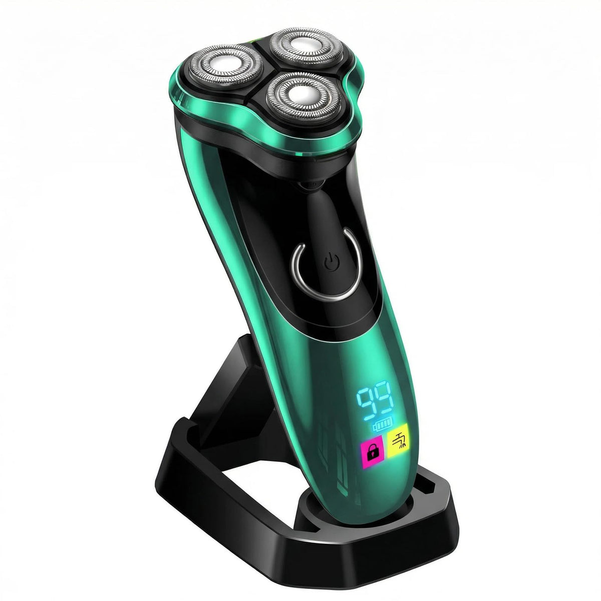 Cordless Rechargeable Rotary Electric Razor with Pop-Up Trimmer F230