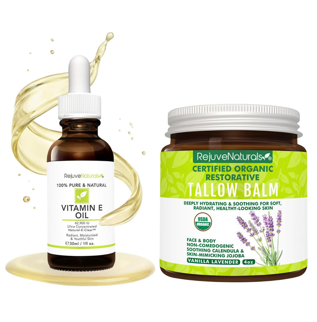 Vitamin E Oil & Organic Tallow Balm Bundle G2076