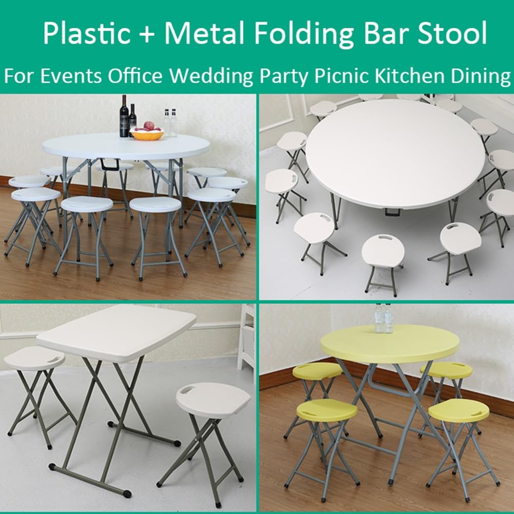 Black 18 Inch Folding Stool with Handle X6175