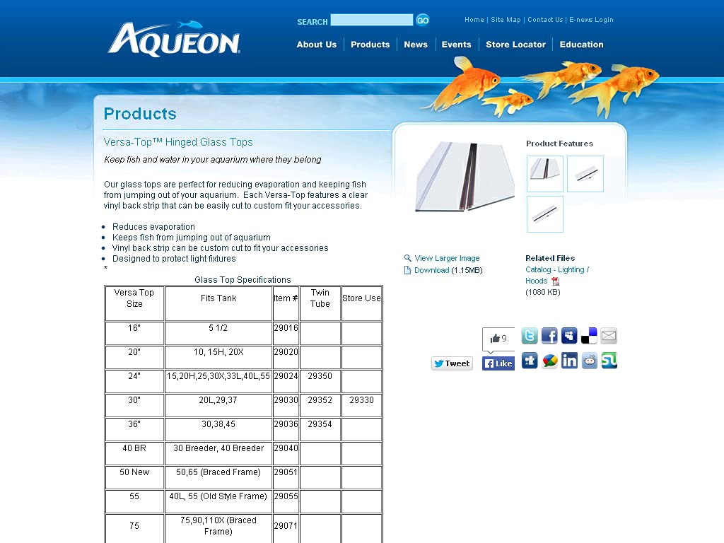 16-Inch Glass Aquarium Q89941