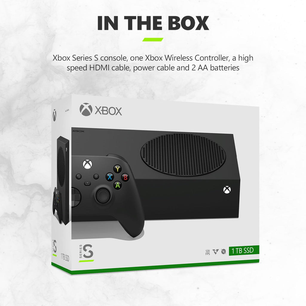 Xbox Series S 1TB SSD Console Carbon Black Wireless Controller U8999