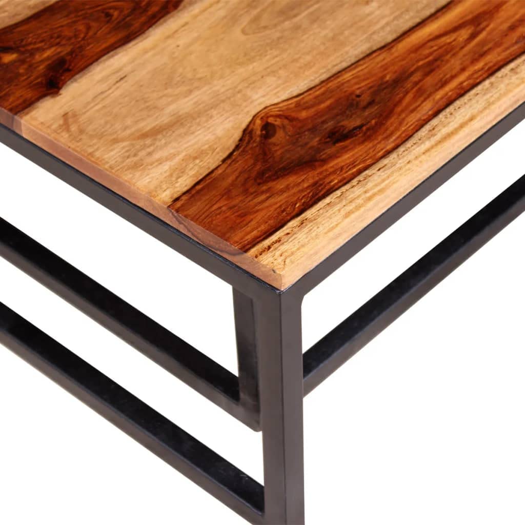 Two Piece Nesting Solid Sheesham Wood Coffee Table Set M967