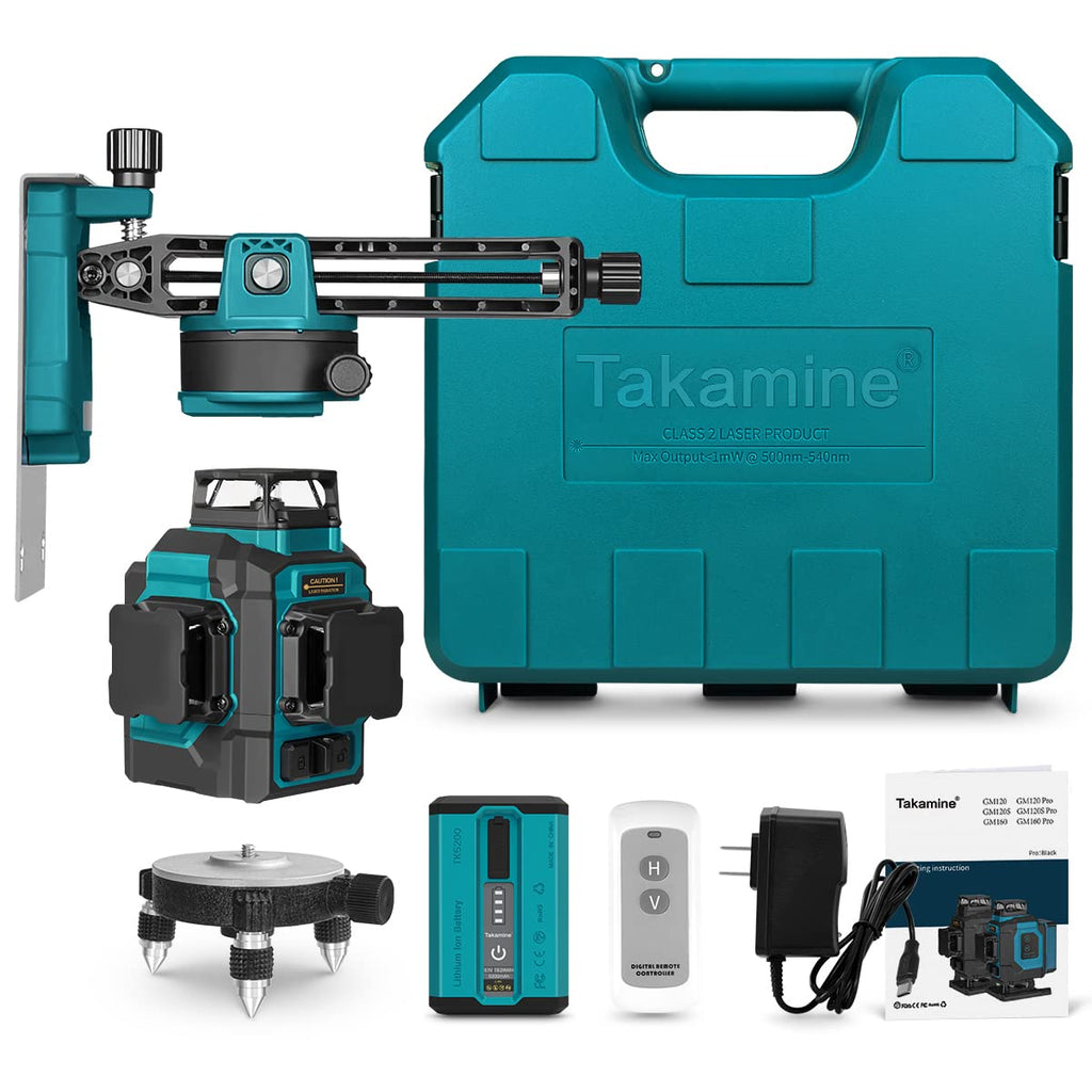 Green 3x360° 12 Lines Self Leveling Laser Level A36361