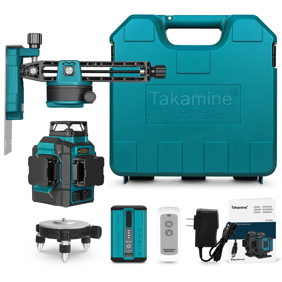 Green 3x360° 12 Lines Self Leveling Laser Level A36361