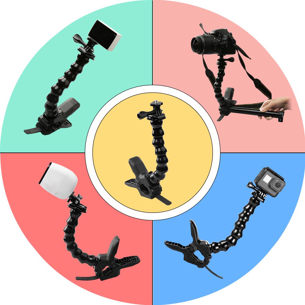 Jaws Flex Clamp Mount Gooseneck Mount for Action Camera G222439