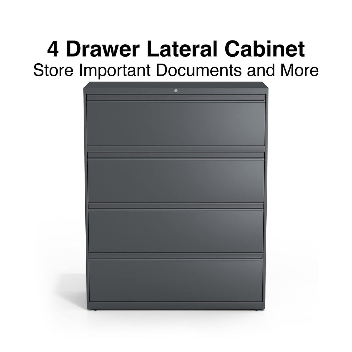 4 Drawer Charcoal Lateral File T845