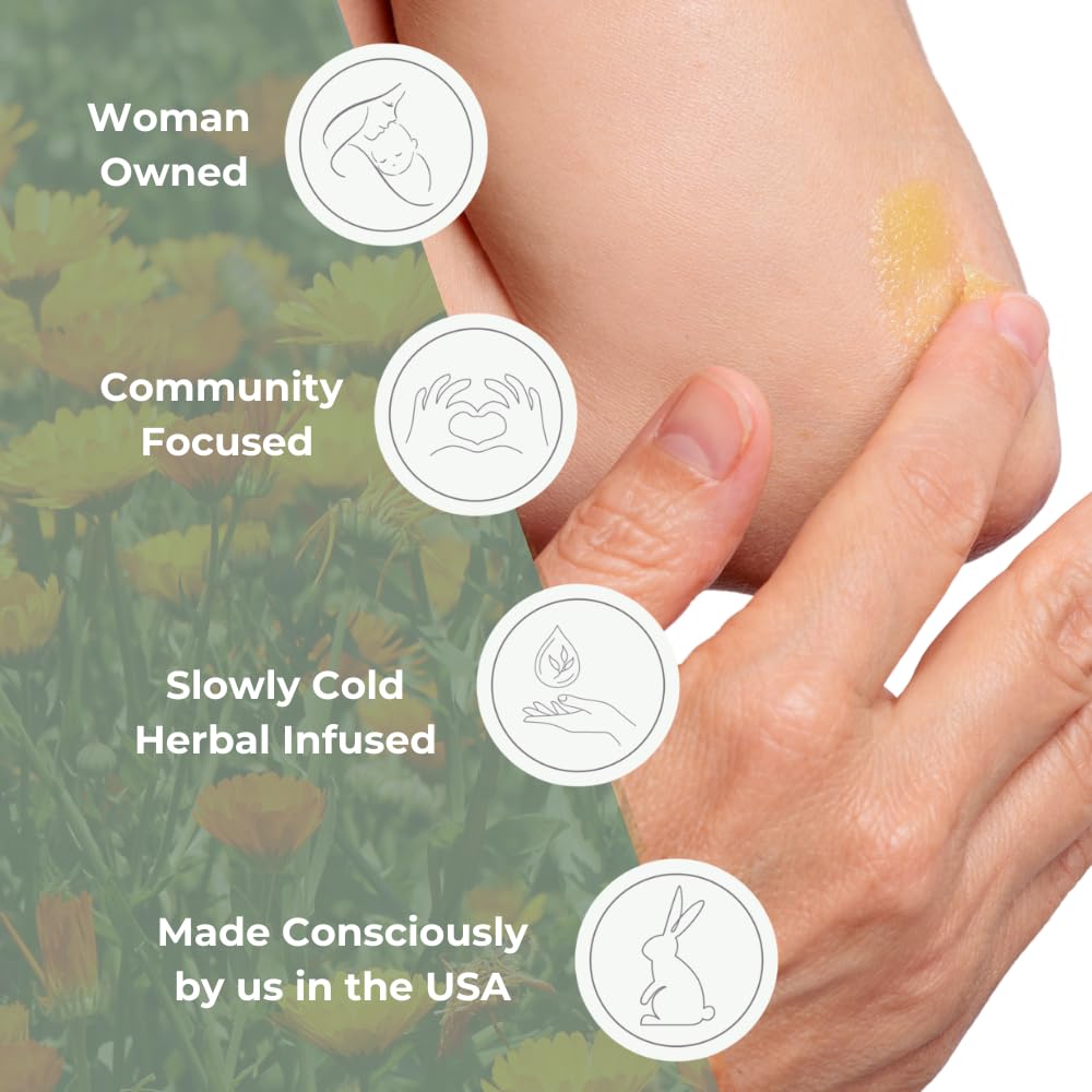 Natural Moisturizing Unscented Calendula Skin Salve, 1 oz 2 Pack G2648
