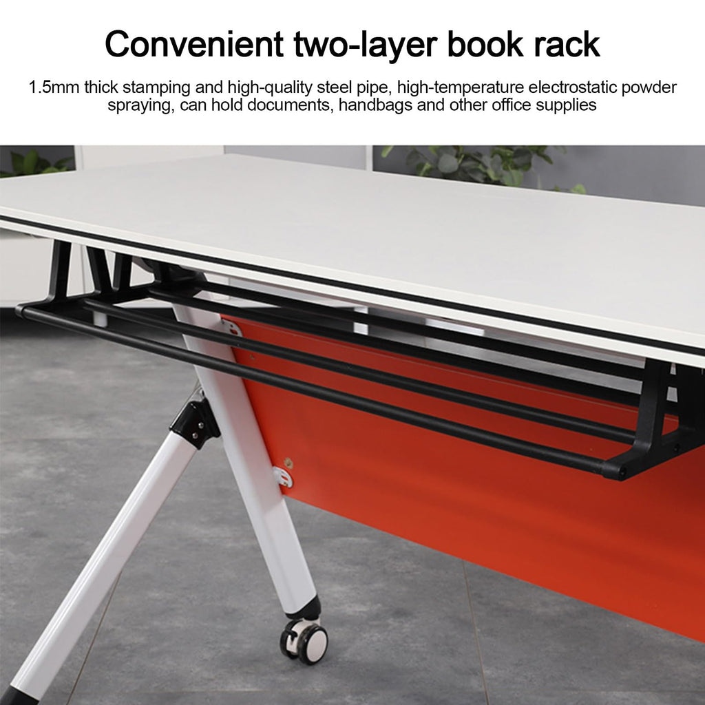 Folding Conference Table with Silent Wheels 120-180cm T114