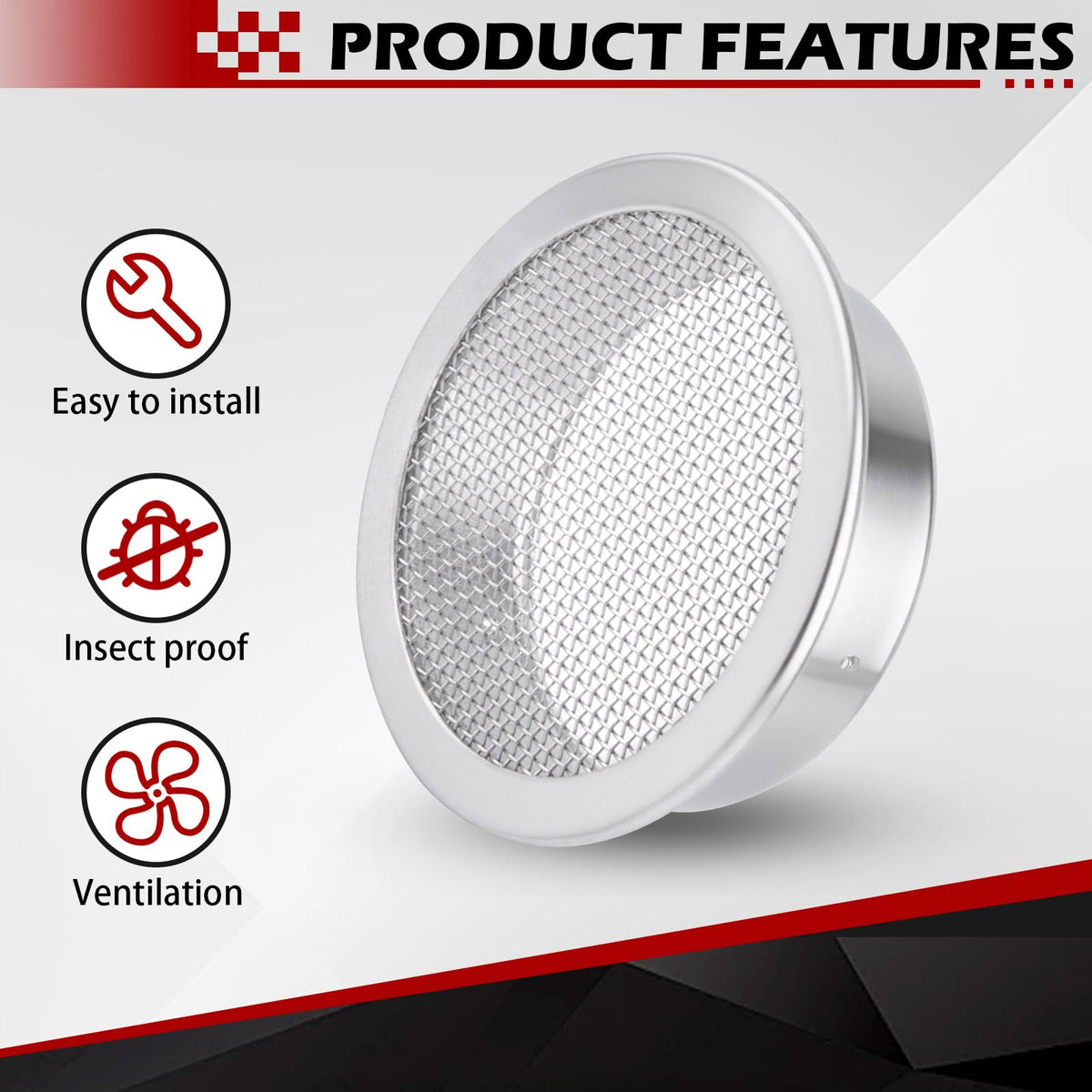 2-Inch Round Open Screen Vent 12 Pack M851724