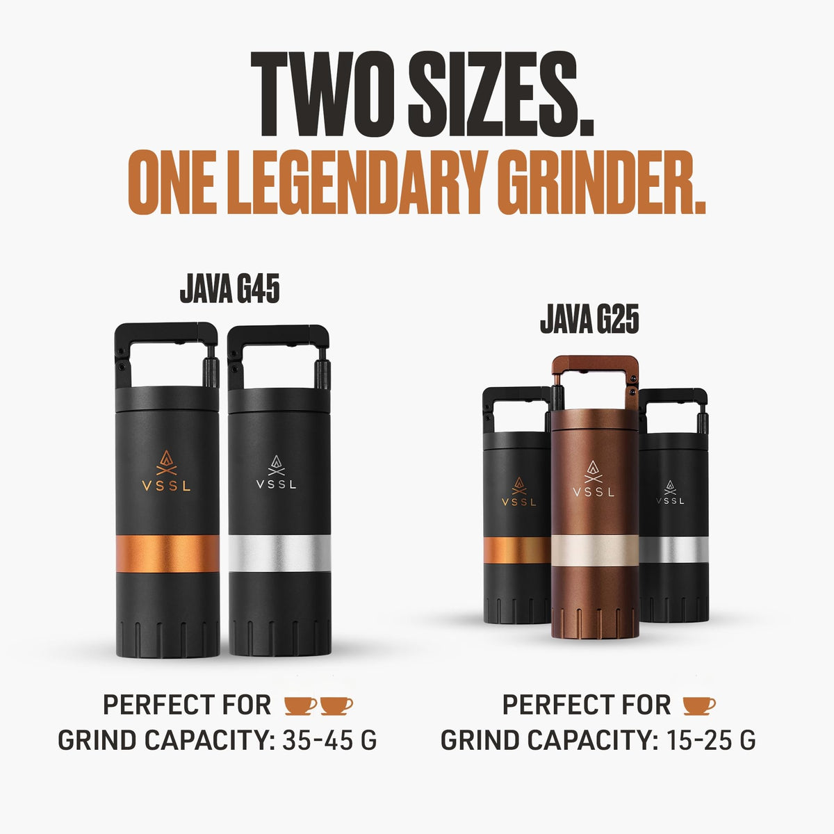 Manual Coffee Grinder with Stainless Steel Conical Burr Mill, 45 gram capacity I4638