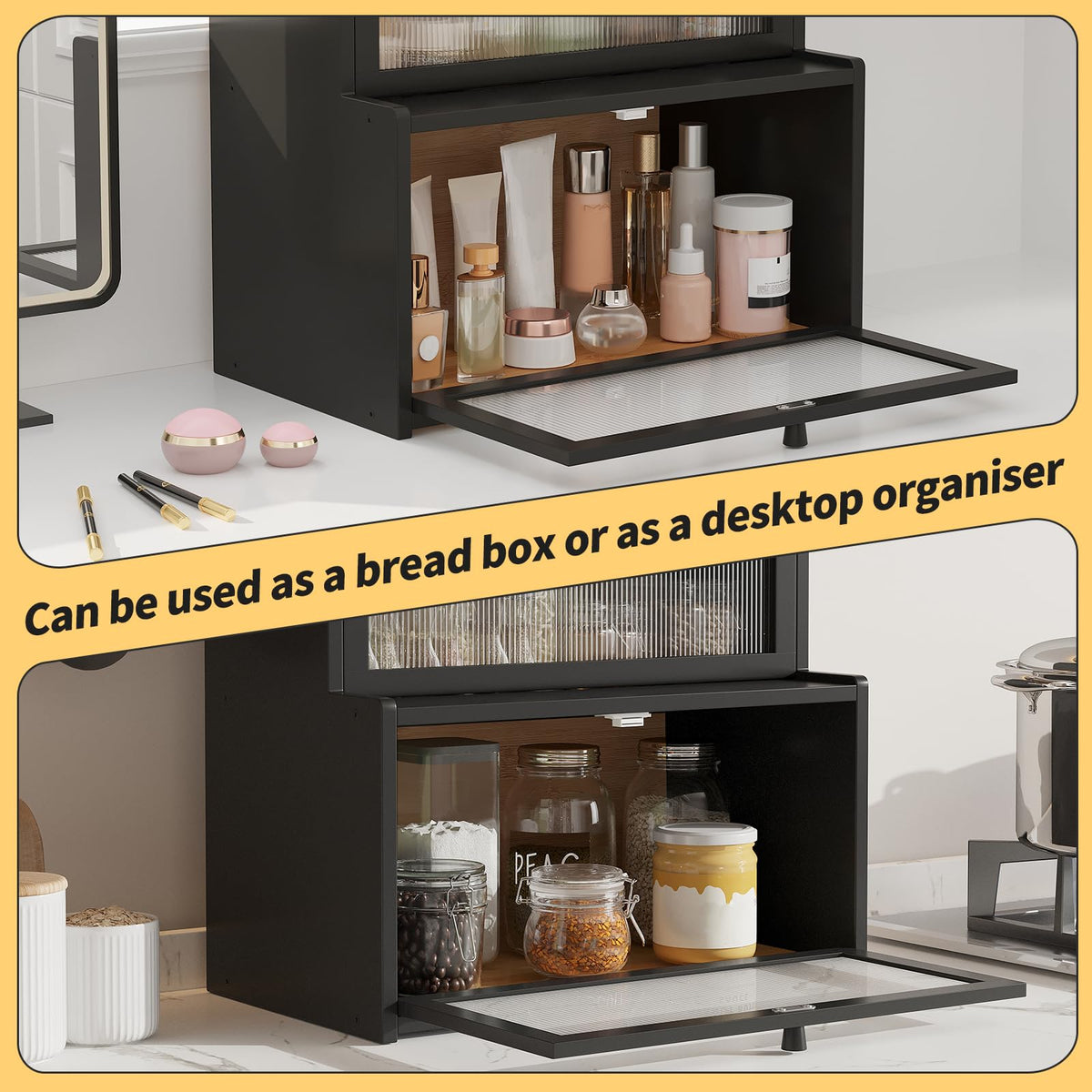 Bamboo Bread Box with Window N92960