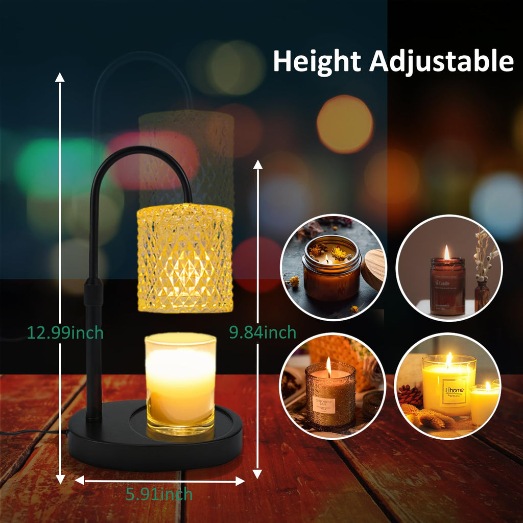 Candle Warmer Lamp with Timer Dimmable Height Adjustable R96651