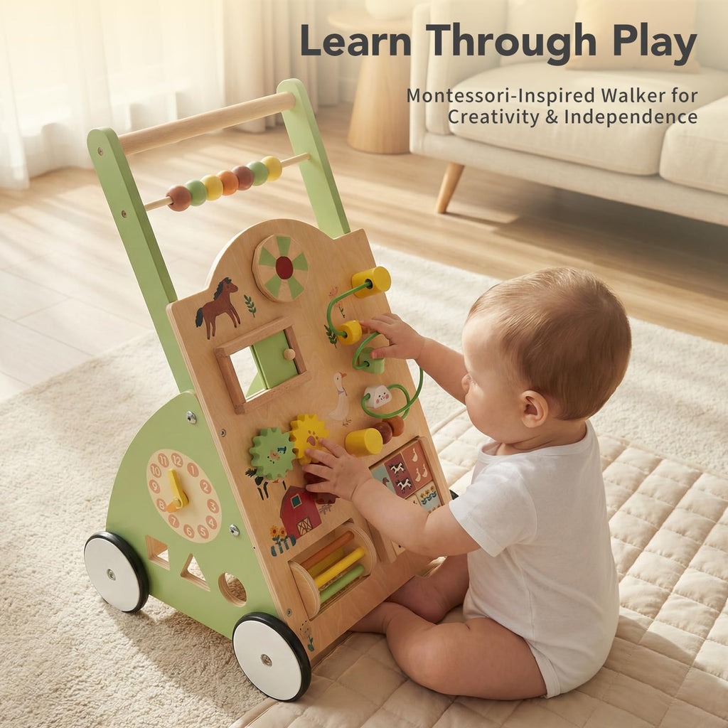 Wooden Baby Push Walker X281