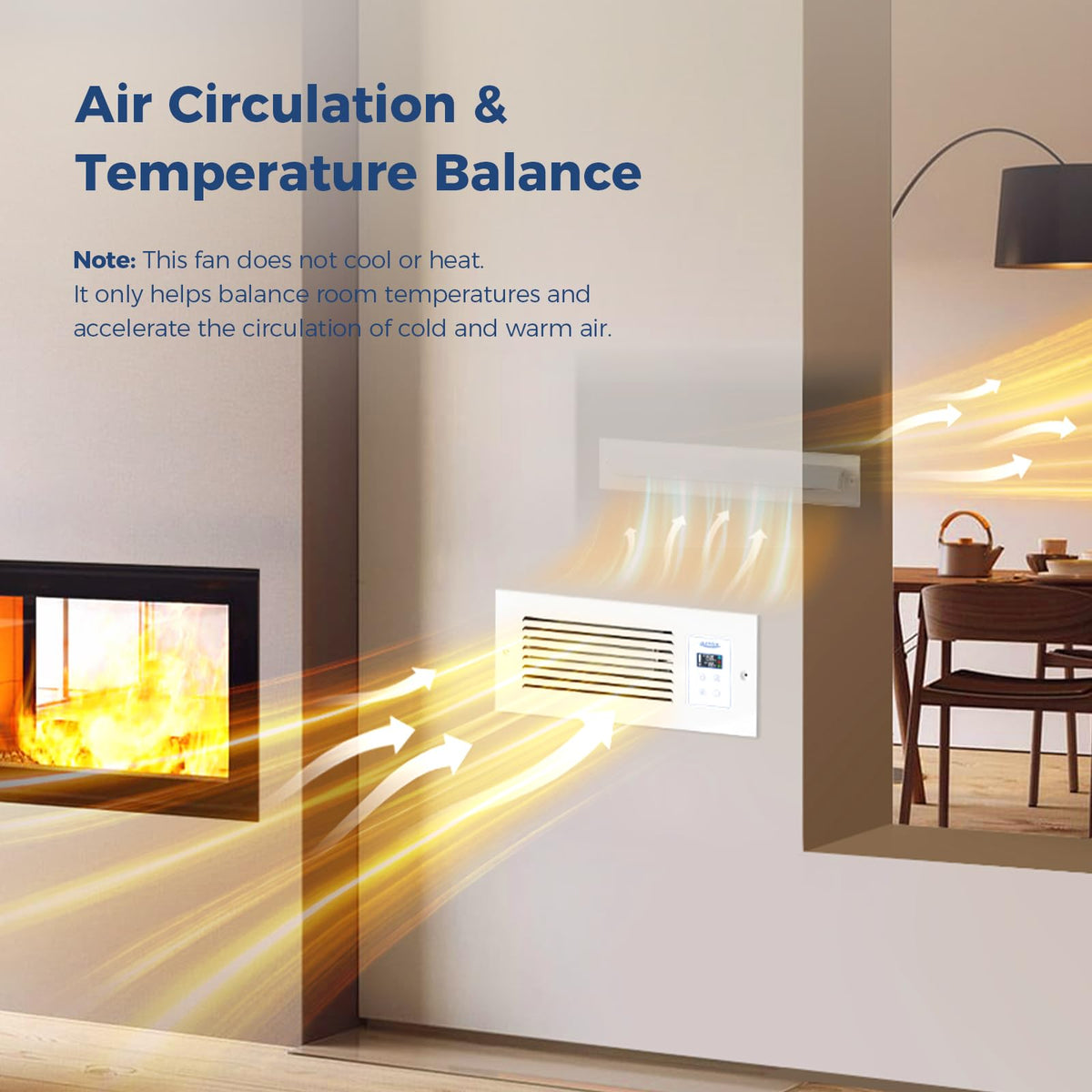 Room to Room Air Transfer Fan 90 CFM B9627