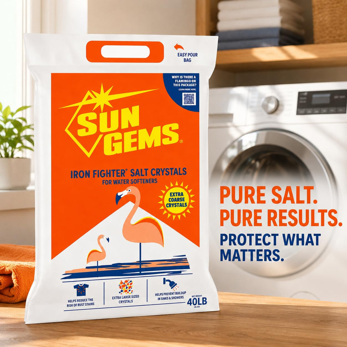 Water Softener Salt Crystals 40 lb 2 Pack T228756