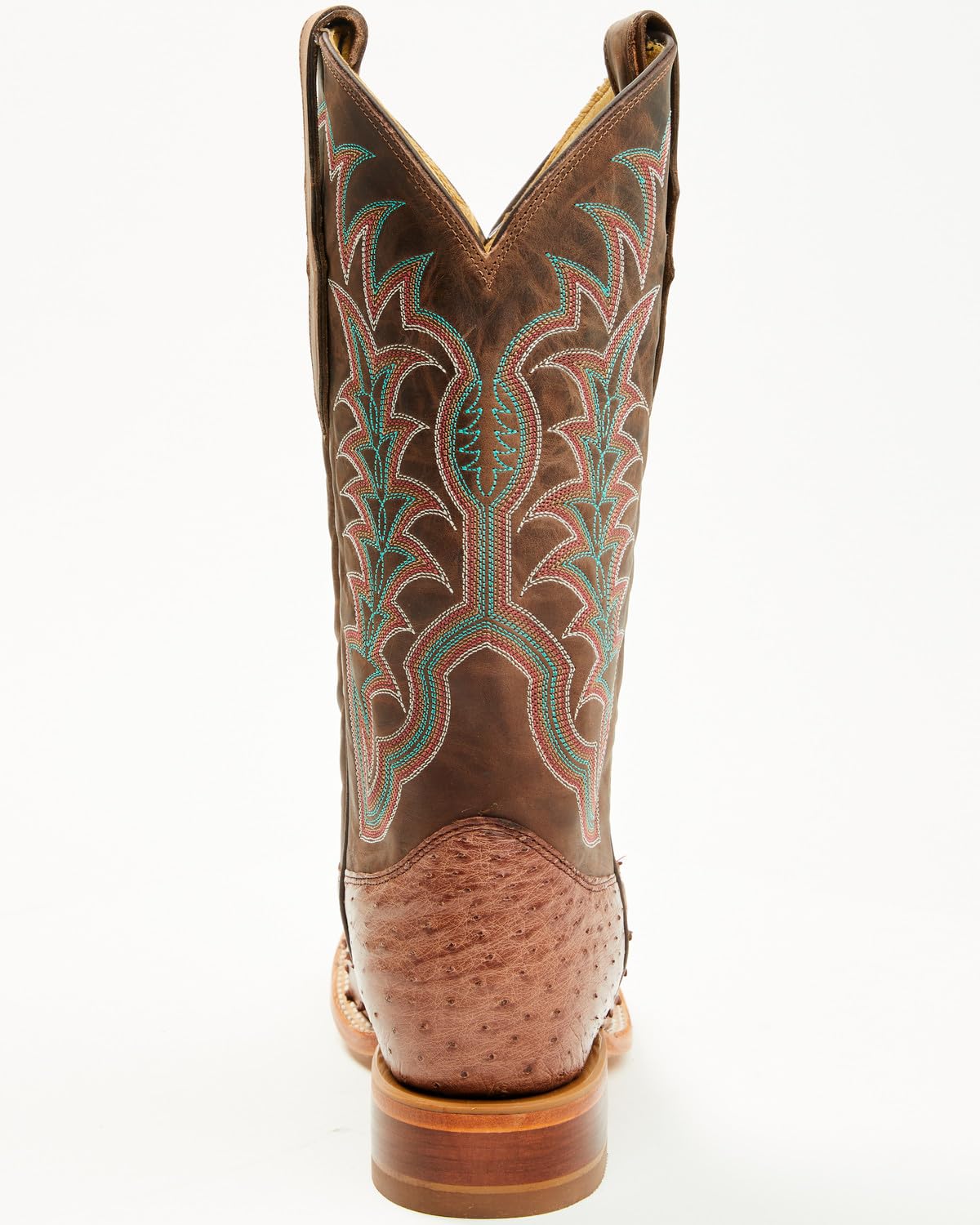 Men's Ostrich Western Boot Broad Square Toe J62355