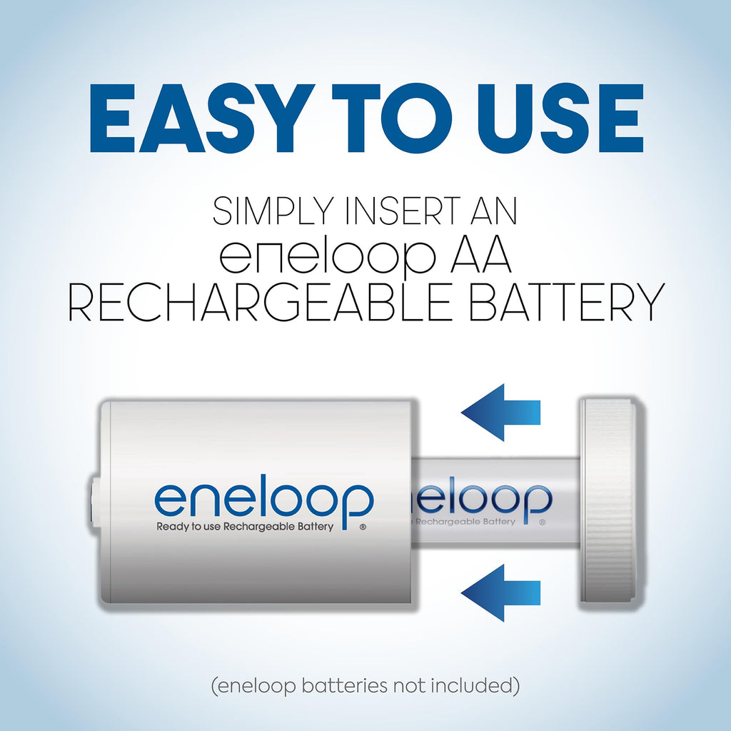 D Size Battery Adapters for AA Battery Cells, 4 Pack J3370