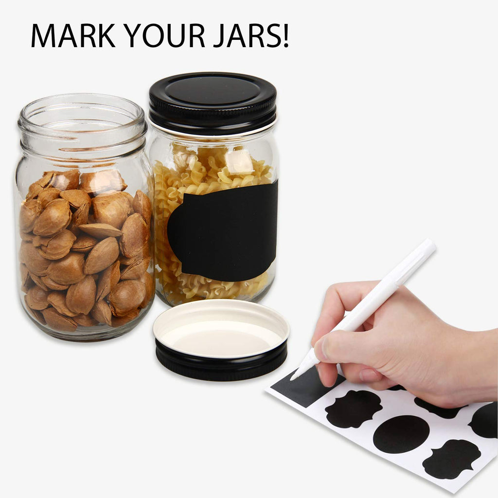 20 Pack Glass Jars With Lids 12 oz R168724
