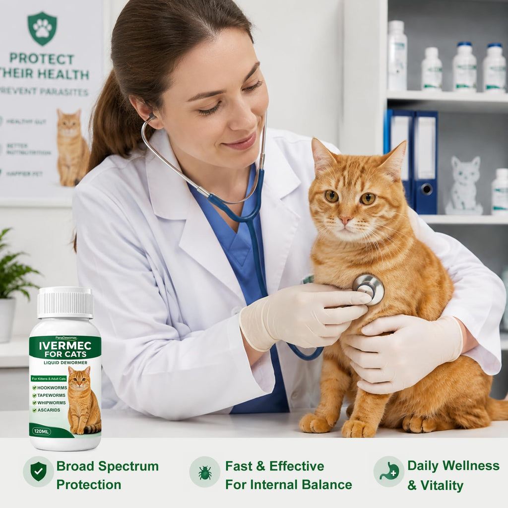 Broad Spectrum Cat Dewormer for Tapeworms, Roundworms and Hookworms J30192