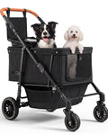 Foldable Ventilated Dog Stroller with Canopy C670