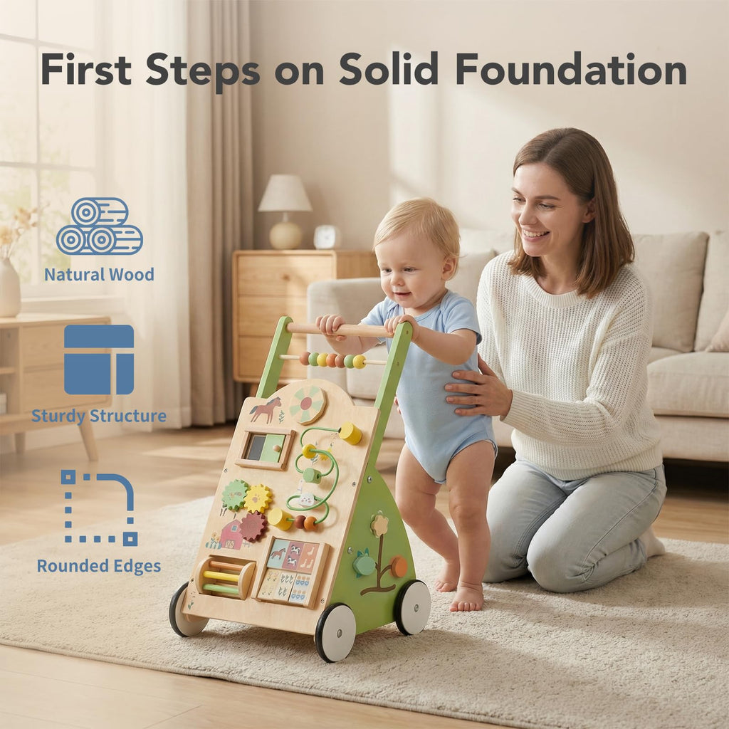 Wooden Baby Push Walker X281