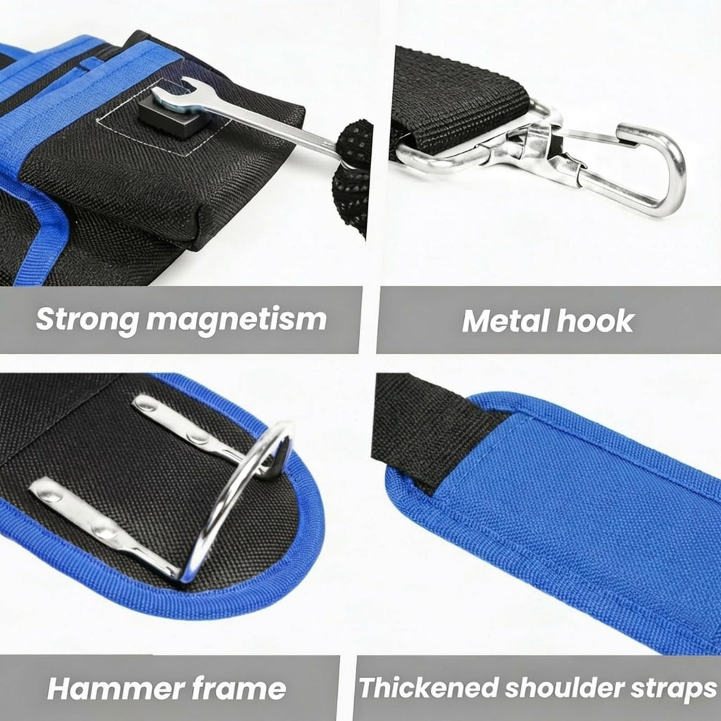 Heavy Duty Magnetic Tool Belt with Suspenders E585083