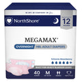 Pink Medium Adult Diapers with Tabs 40 Count N70288