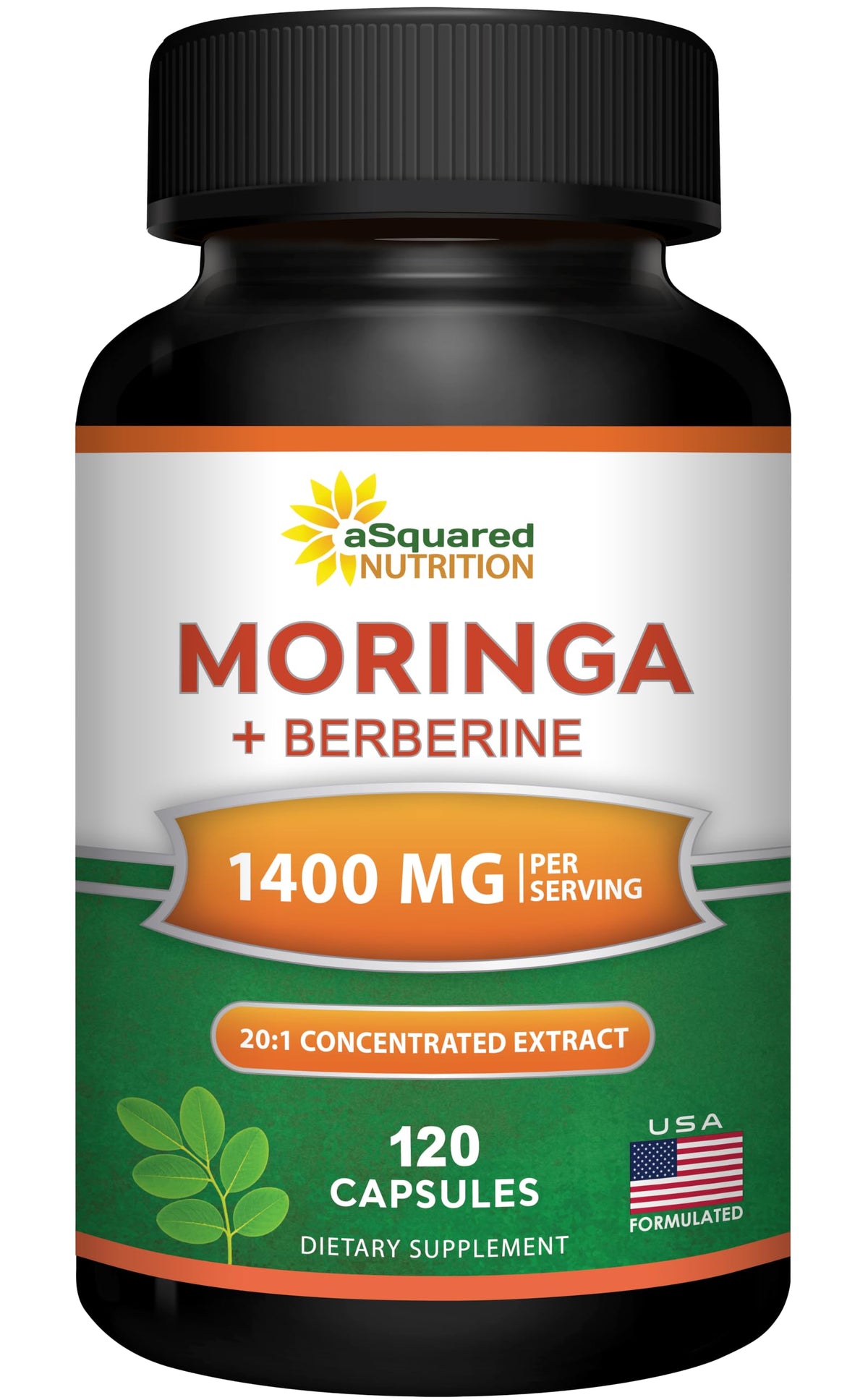 Moringa with Berberine Supplement 120 Capsules X55333