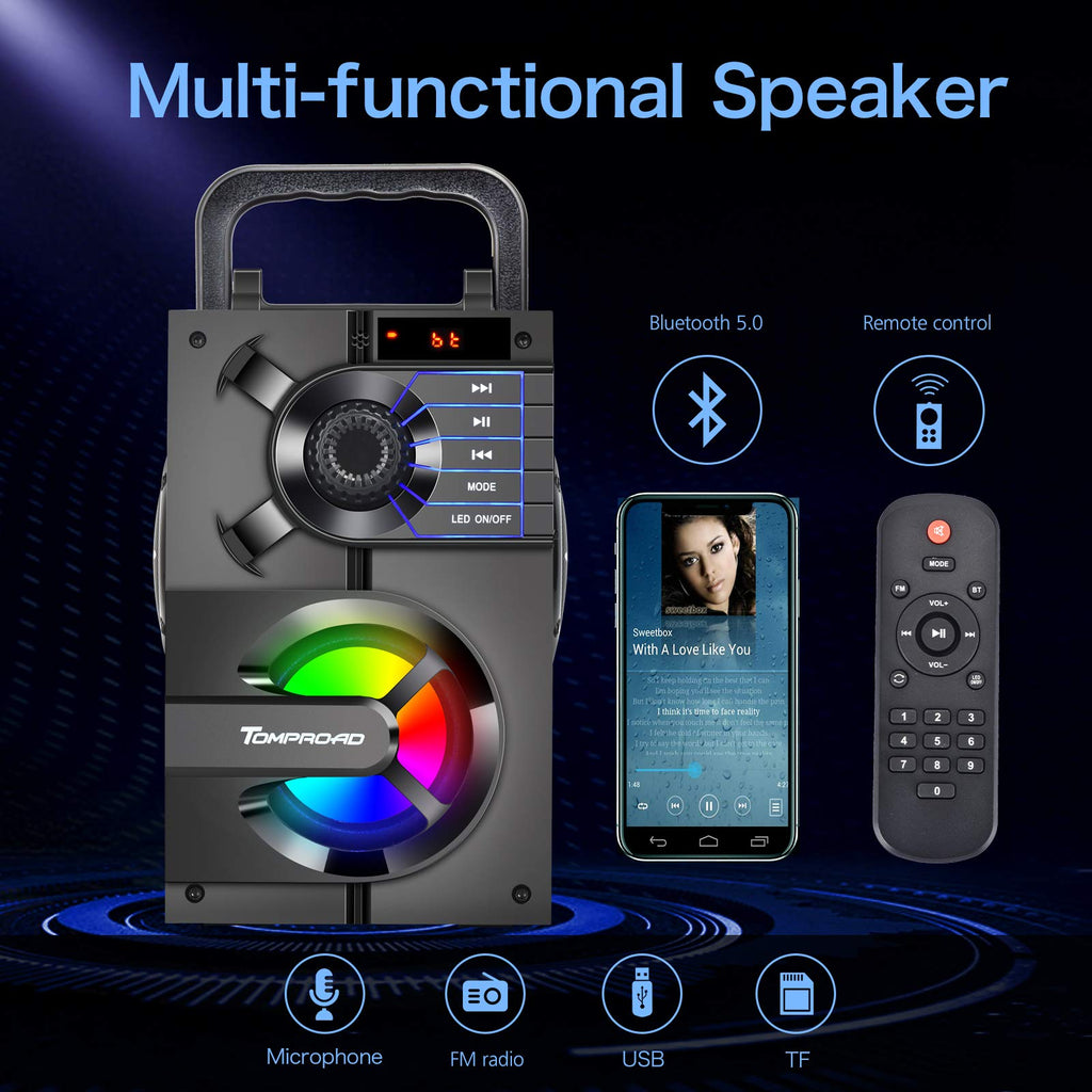 Portable Bluetooth Speaker with Subwoofer K899