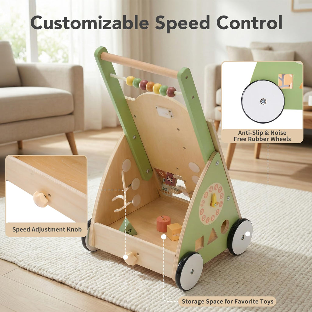 Wooden Baby Push Walker X281