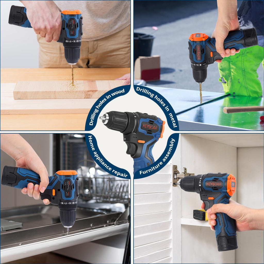 Brushless Cordless Drill Set with 2 Batteries & Charger A874