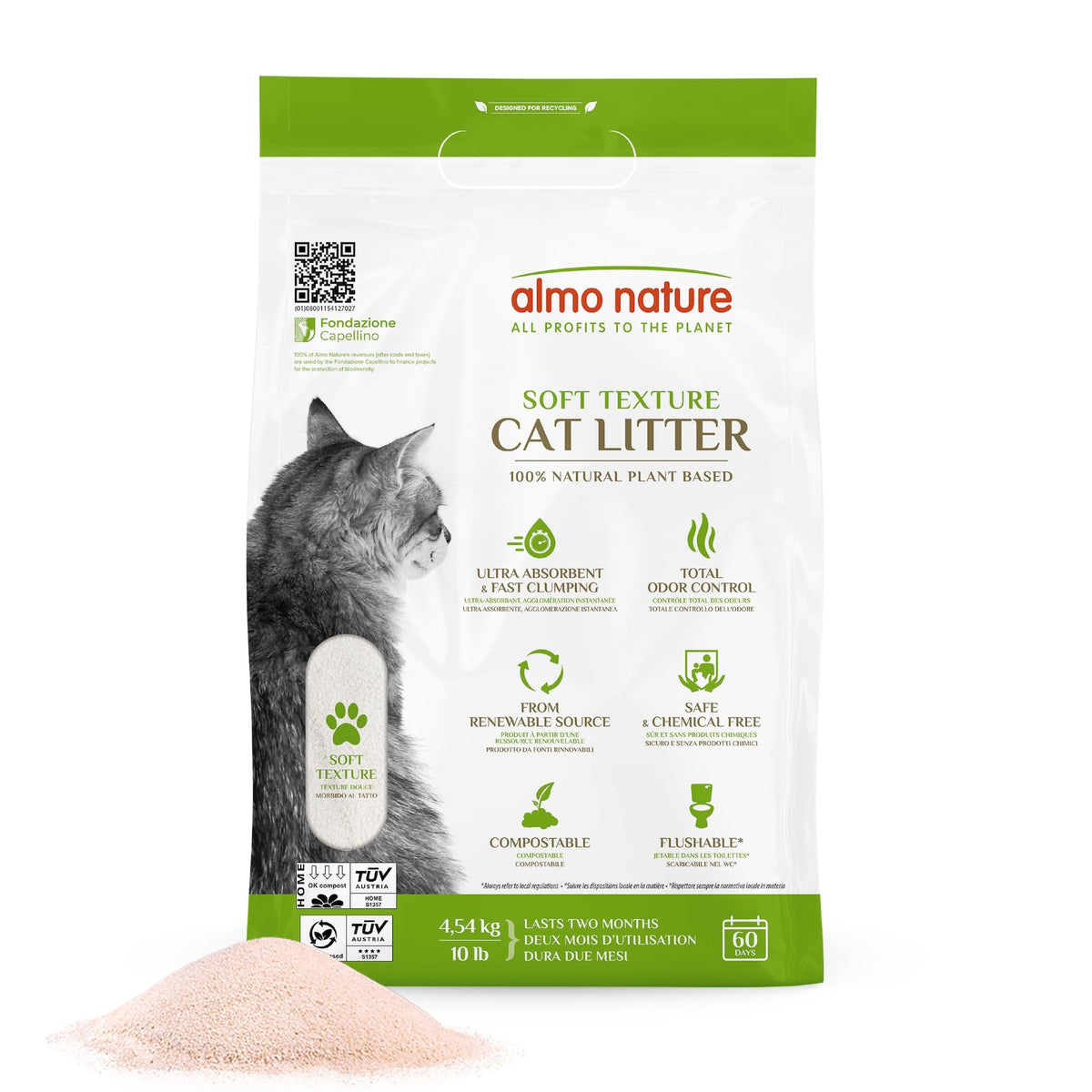 Plant-Based Clumping Biodegradable Cat Litter 10 lbs G988