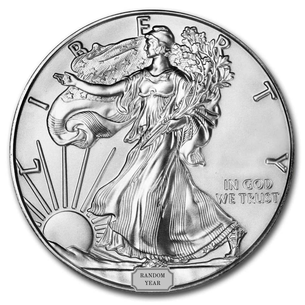 1 oz American Silver Eagle $1 Lot of 5 X422
