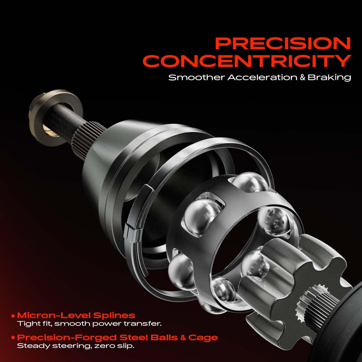 Set of 2 Front CV Axle Shaft Assembly U291